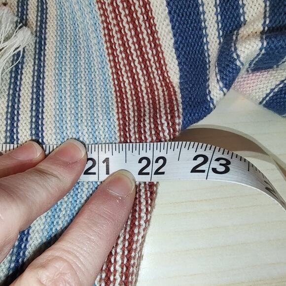 Lovestitch Multicolor Striped Knit Beach Hoodie Small - Picture 4 of 10